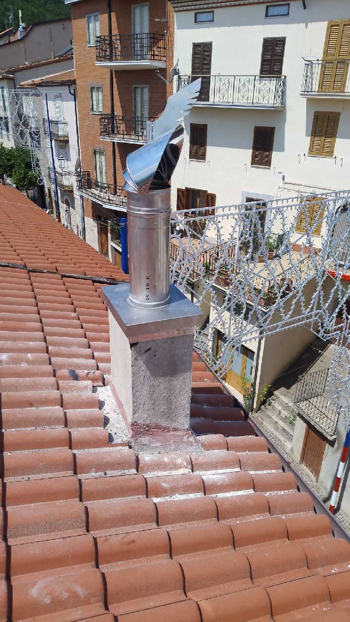 Comignolo nuovo inox dopo